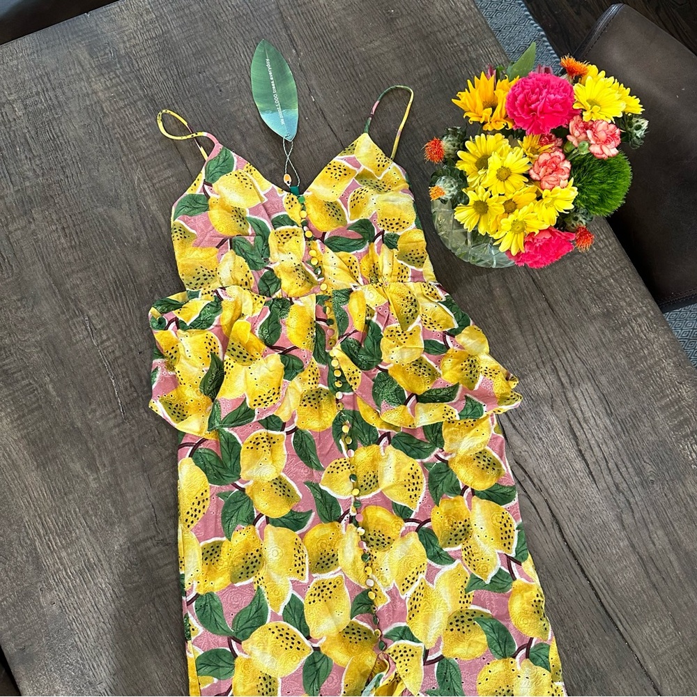 Farm Rio Lemon Print Top - Picture 7 of 13